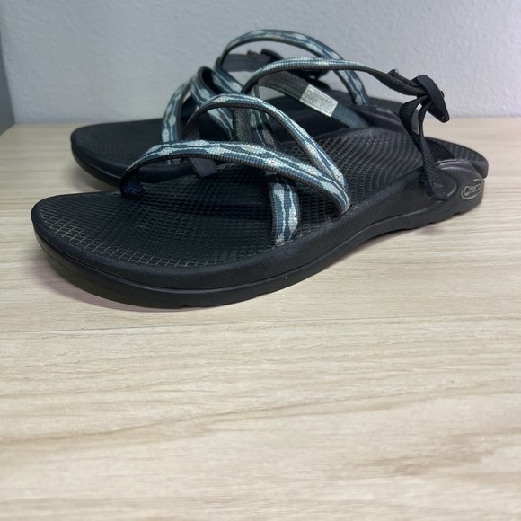 Chaco Sandals Women's 9 Swim Blue Zong Adjustable Straps Strappy Backless - Picture 1 of 7